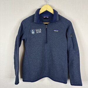 Patagonia Women’s Better Sweater 1/4 Zip Yale SOM Blue Small Sweatshirt